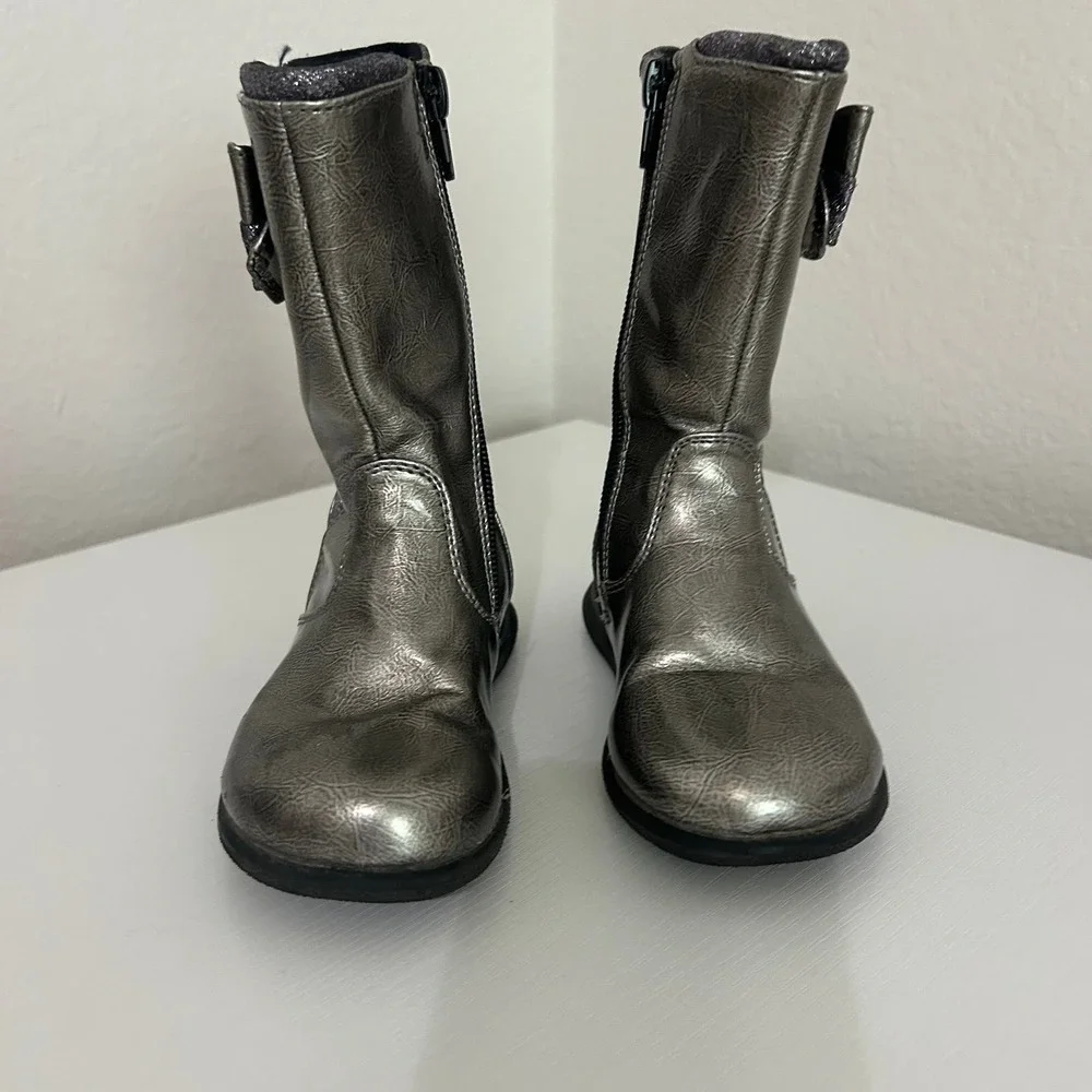 Stride Rite Girls Black Glittery Boots 8.5c